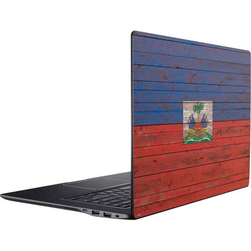Haiti Flag Dark Wood Ativ Book 9 (15.6in 2014) Skin